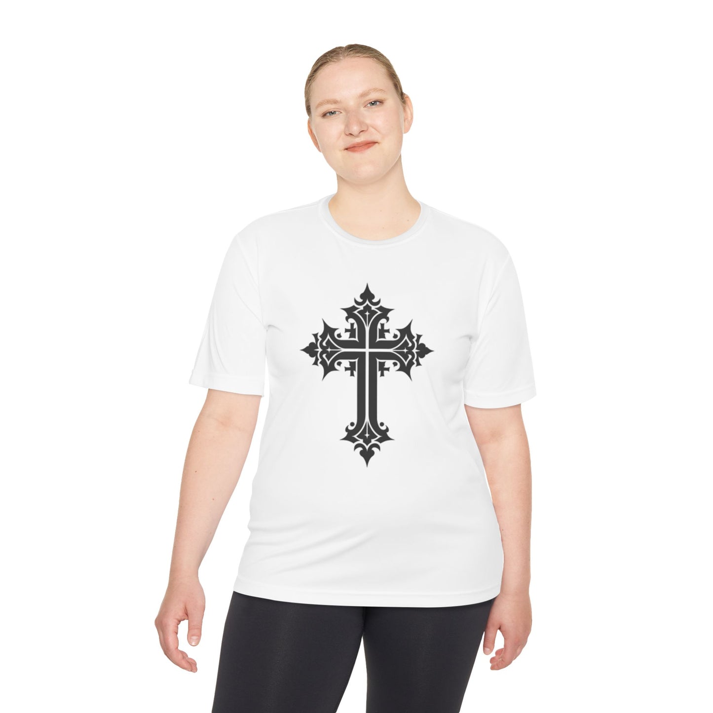 Cross Moisture Wicking Tee Shirt for Gym Grins