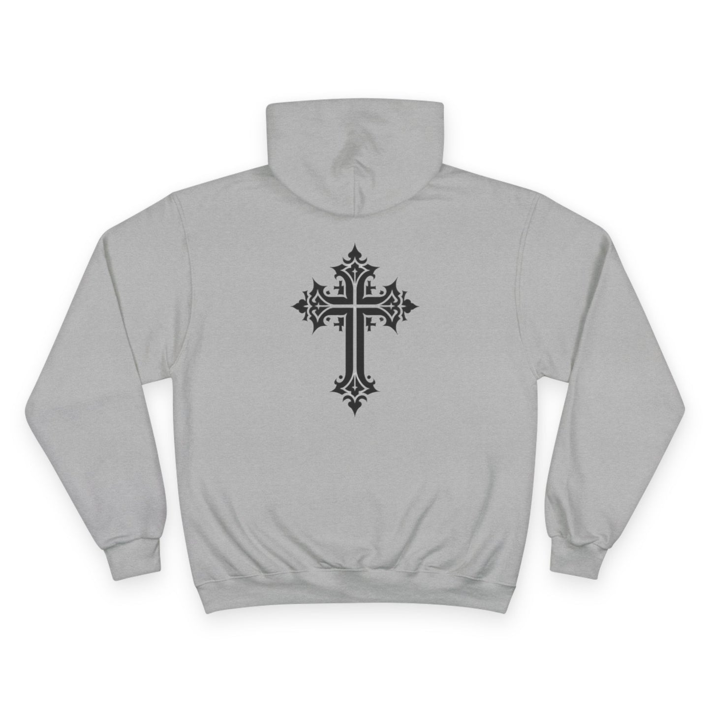 Champion Hoodie - Gym Grins Cross Print for Fitness Enthusiasts