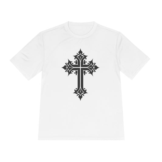 Cross Moisture Wicking Tee Shirt for Gym Grins
